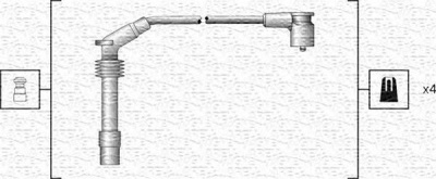 MAGNETI MARELLI 941318111159 -  Комплект проводов зажигания